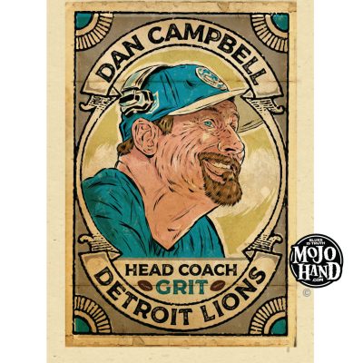 Dan Campbell Football tribute Poster