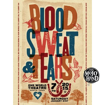 Blood Sweat and Tears concert poster