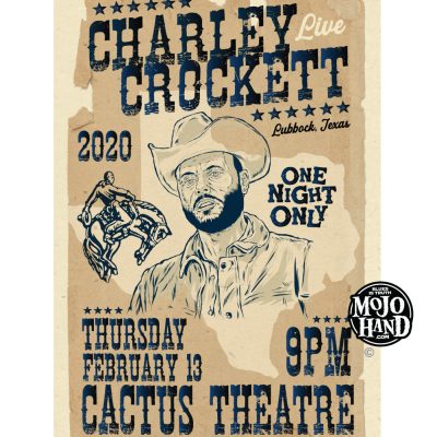 charley crockett 2022 concert poster
