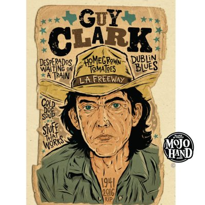 Guy Clark tribute art print