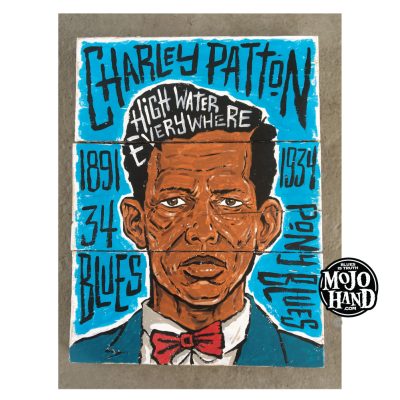 Charley Patton Blues folk art painting - Mojohand
