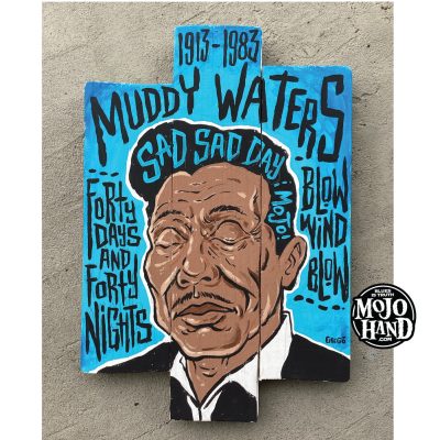Muddy Waters sad sad day - Blues folk art painting
